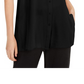Eileen Fisher System Silk Mandarin-Collar Blouse Bone Brown Size S