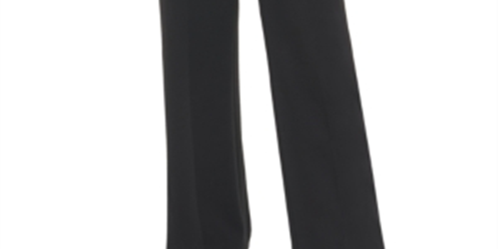 Calvin Klein Women's Flare Slit Wide Leg Pants Black Size 6