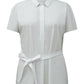 Alfani Women's Tie Waist Collared T-Shirt White Size M