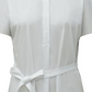 Alfani Women's Tie Waist Collared T-Shirt White Size M
