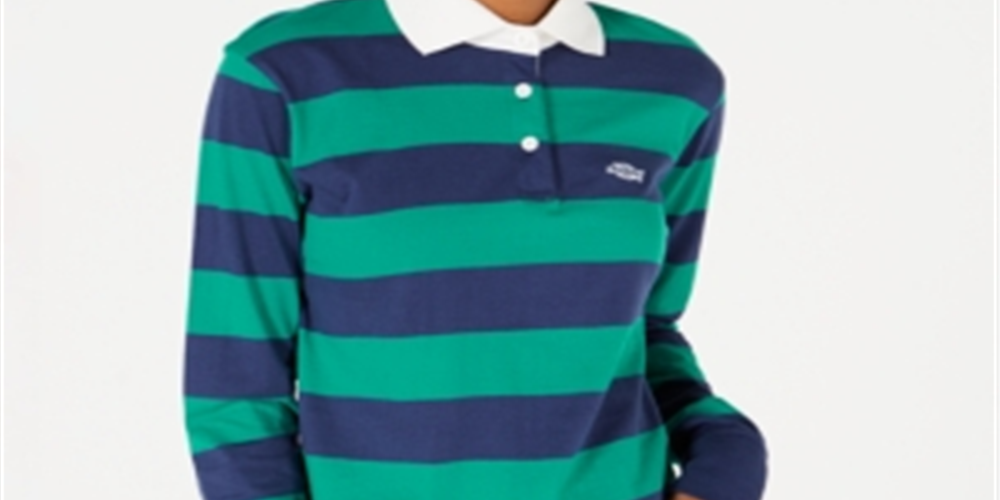 Dickies Women's Cotton Rugby Shirt Green Size Large