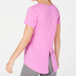 Ideology Women's Tie-Back T-Shirt  -Sweet Tart Purple Size 2XL