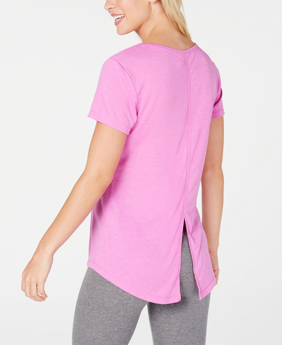 Ideology Women's Tie-Back T-Shirt  -Sweet Tart Purple Size 2XL