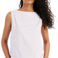 Alfani Women's Modern Lounge Boat Neck Tank Top Purple Size Medium