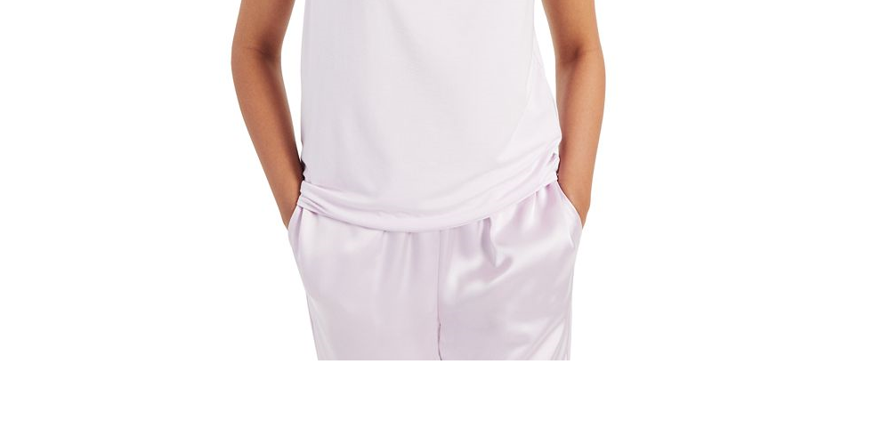 Alfani Women's Modern Lounge Boat Neck Tank Top Purple Size Medium