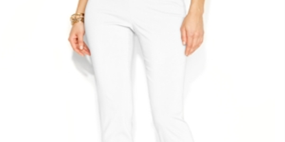 Alfani Women's Essential Capri Pull on with Tummy Control Pants White Size 2