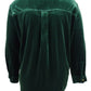 Ralph Lauren Women's Plus Size Stretch Velvet Blouse Green Size 1X