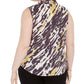 Bar III Women's Plus Abstract Hi Low Blouse Yellow Size 2X