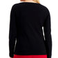 Karen Scott Women's Cotton Embellished Top Blue Size M