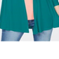 Karen Scott Women's Open Front Cardigan Blue Size Petite Small