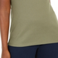 Karen Scott Women's Triple Ring Cutout Top Green Size Small