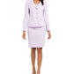 Le Suit Women's 3 Button Jacket Skirt Suit Purple Size 10