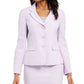 Le Suit Women's 3 Button Jacket Skirt Suit Purple Size 10