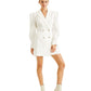 INC International Concepts Women's Culpos  Crystal-Button Blazer Dress  White Size M