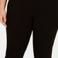 Alfani Women's Plus Contrast Waist Pull on Pants Black Size 14W