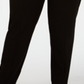 Alfani Women's Plus Contrast Waist Pull on Pants Black Size 14W