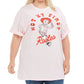 Mighty Fine Women's Trendy Plus Cotton Not My First Rodeo Graphic T-Shirt Pink Size 1X