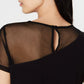 INC International Concepts Women's Illusion Crew Neck T-Shirt Black Size XS