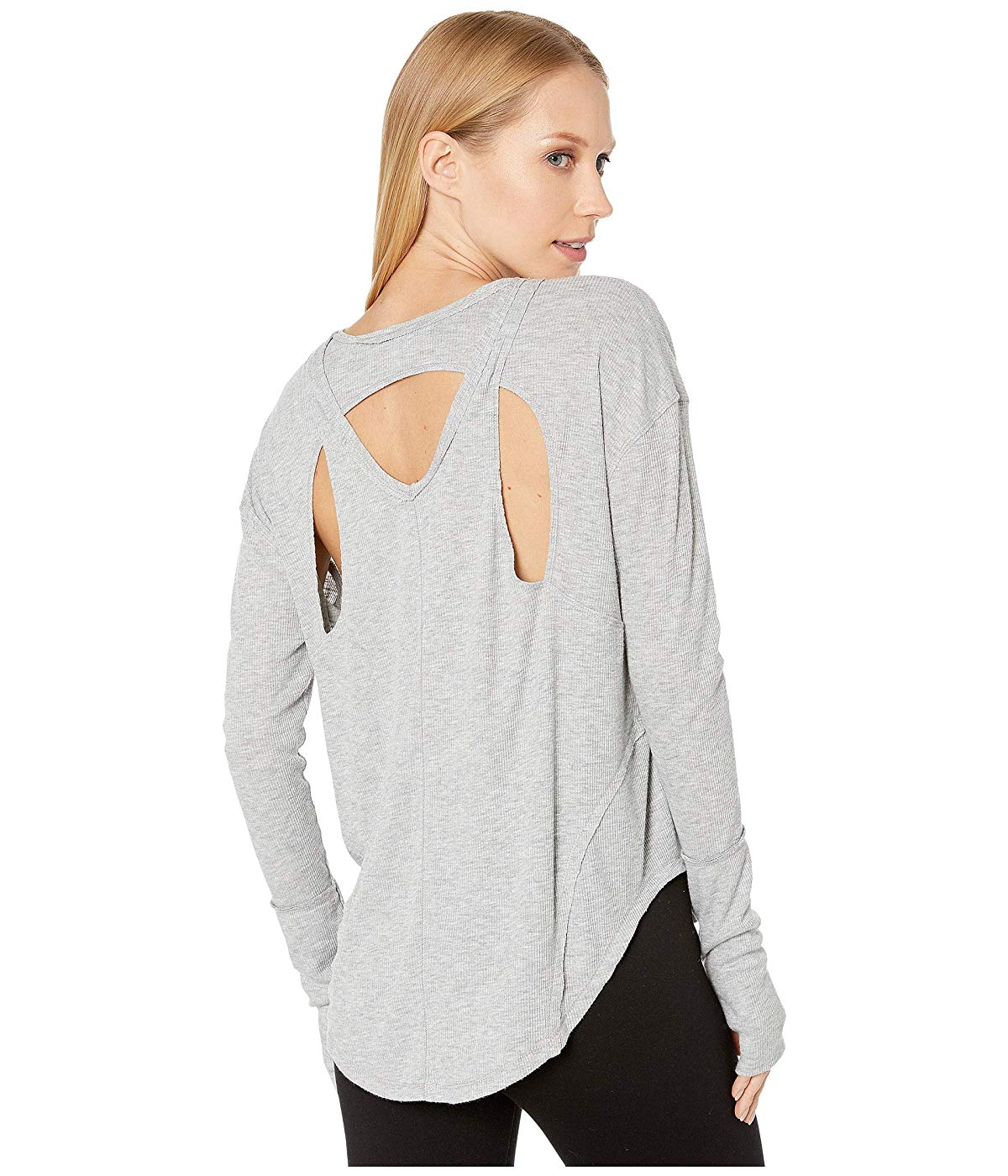 Free People Women's Lay up T-Shirt Gray Size Large