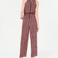 Be Bop Women's Sleeveless Halter Jumpsuit Red Size Small