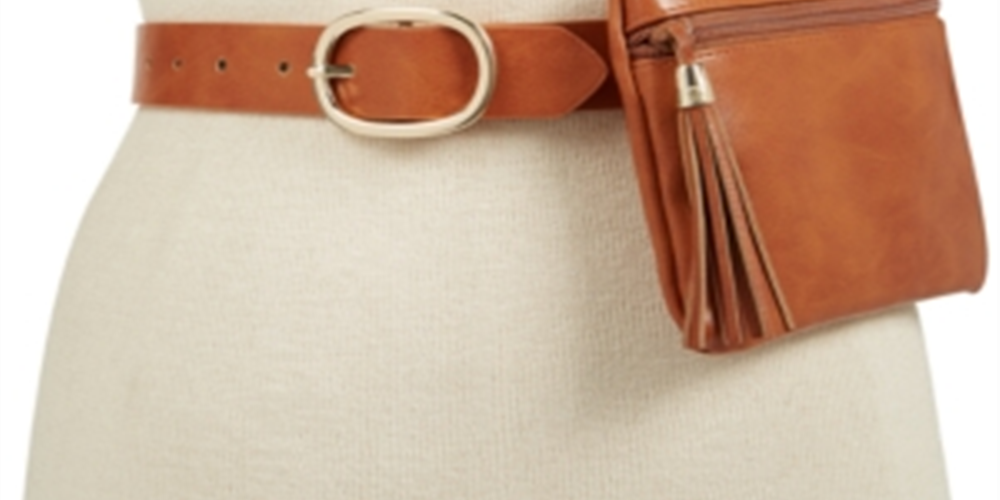 INC International Concepts Women's Tassel Fanny Pack Various Bag Brown One Size