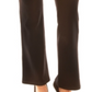 BCX Junior's Pull on Ponte Knit Pants -Brown- Size Large