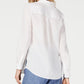 Charter Club Women's Linen Shirt Blue Size X-Large