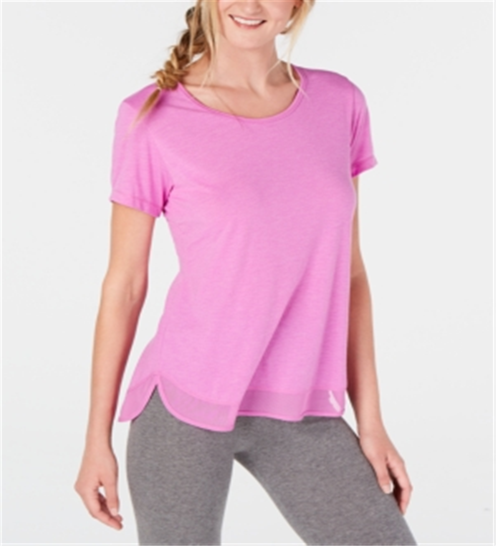 Ideology Women's Fitness Running T-Shirt Pink Size L