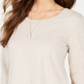 Style & Co Women's Layered Look Tunic Brown Size Medium
