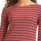 Charter Club Women's Printed 3/4 Sleeve Top Pink Size Petite S