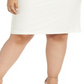Vince Camuto Women's Plus Sequined Bodycon Dress White Size 16W