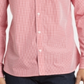 Calvin Klein Men's Extra Fine Cotton Gingham Slim Fit Shirt Red Size M