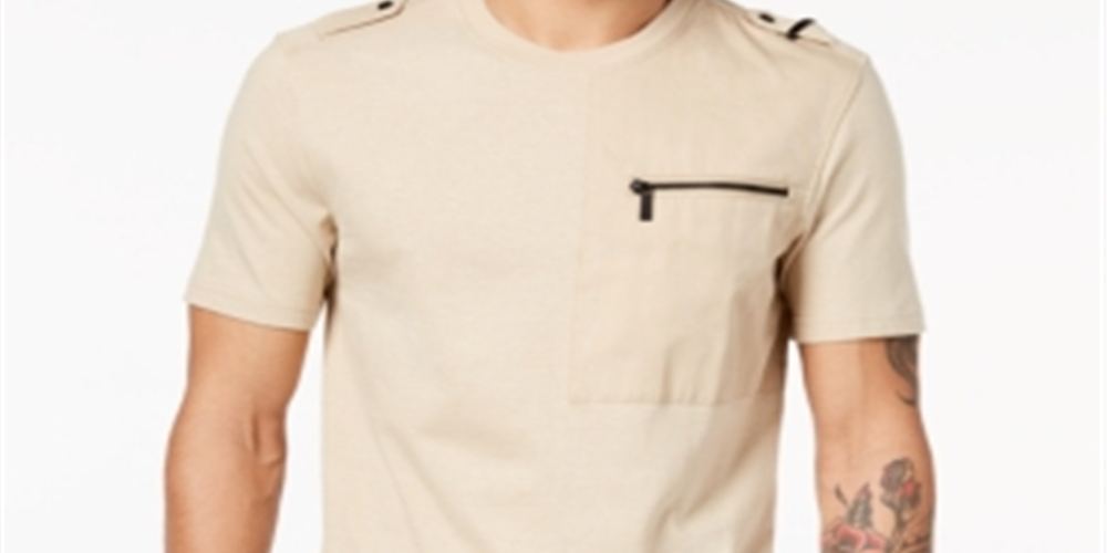 Sean John Men's Flight Knit T-Shirt Brown Size XXX-Large