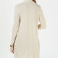Charter Club Women's Petite Lurex Sweater Duster  Beige Size Petite M