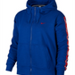Nike Women's Plus Sportswear Logo Zip Hoodie Blue Size X-Large