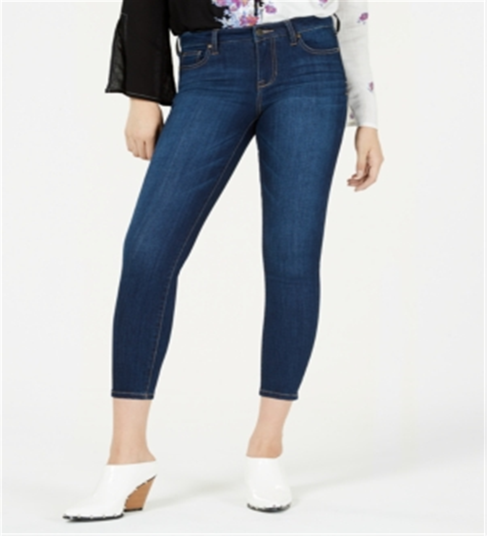 Celebrity Pink Junior's Janie Rise Light Wash Skinny Jeans Blue Size -15