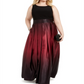 SL Fashions Women's Plus Ombre a-Line Gown Purple Size 20W