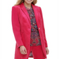 Tommy Hilfiger Women's Velvet Suit Separate One Button Blazer Red Size 2