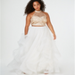 Say Yes to the Prom Women's Crop Top Prom Top Plus Brown Size 18W