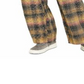 Free People Women's Plaid Pants Beige Multi Size 4