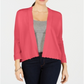 Charter Club Women's Textured Knit Open Red Size X-Large