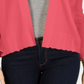 Charter Club Women's Textured Knit Open Red Size X-Large