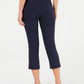 Charter Club Women's Tummy Control Capri Pants Blue Size Petite