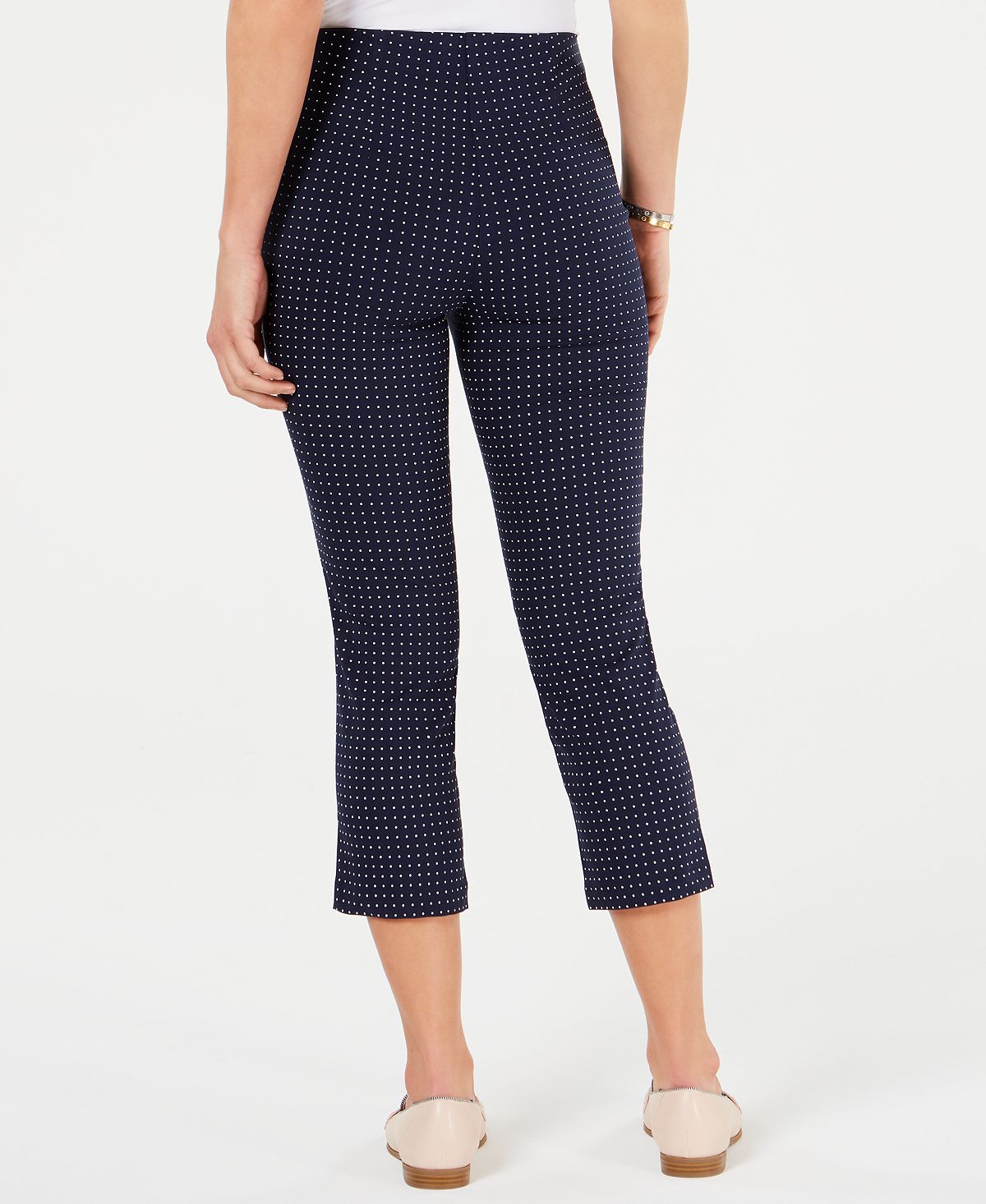 Charter Club Women's Tummy Control Capri Pants Blue Size Petite