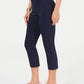 Charter Club Women's Tummy Control Capri Pants Blue Size Petite