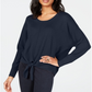 Style & Co Women's Tie Hem Sweater Blue Size S