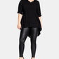 City Chic Women's Fierce High low Shirt -Green Size X-Large