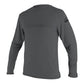 O Neill Men's Basic Skins Long Sleeve Sun Shirt Gray Size XL