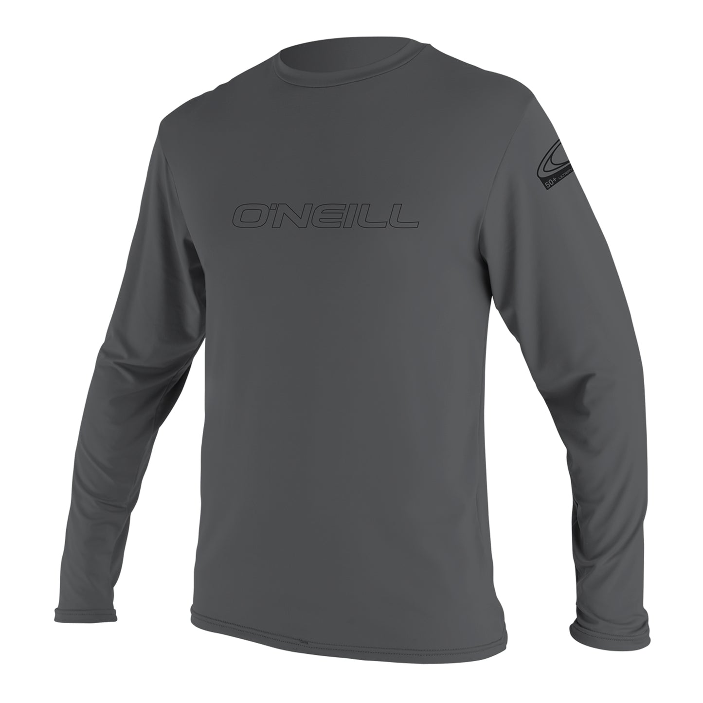 O Neill Men's Basic Skins Long Sleeve Sun Shirt Gray Size XL