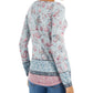 Style & Co Women's Printed Knit Top  Gray Size S